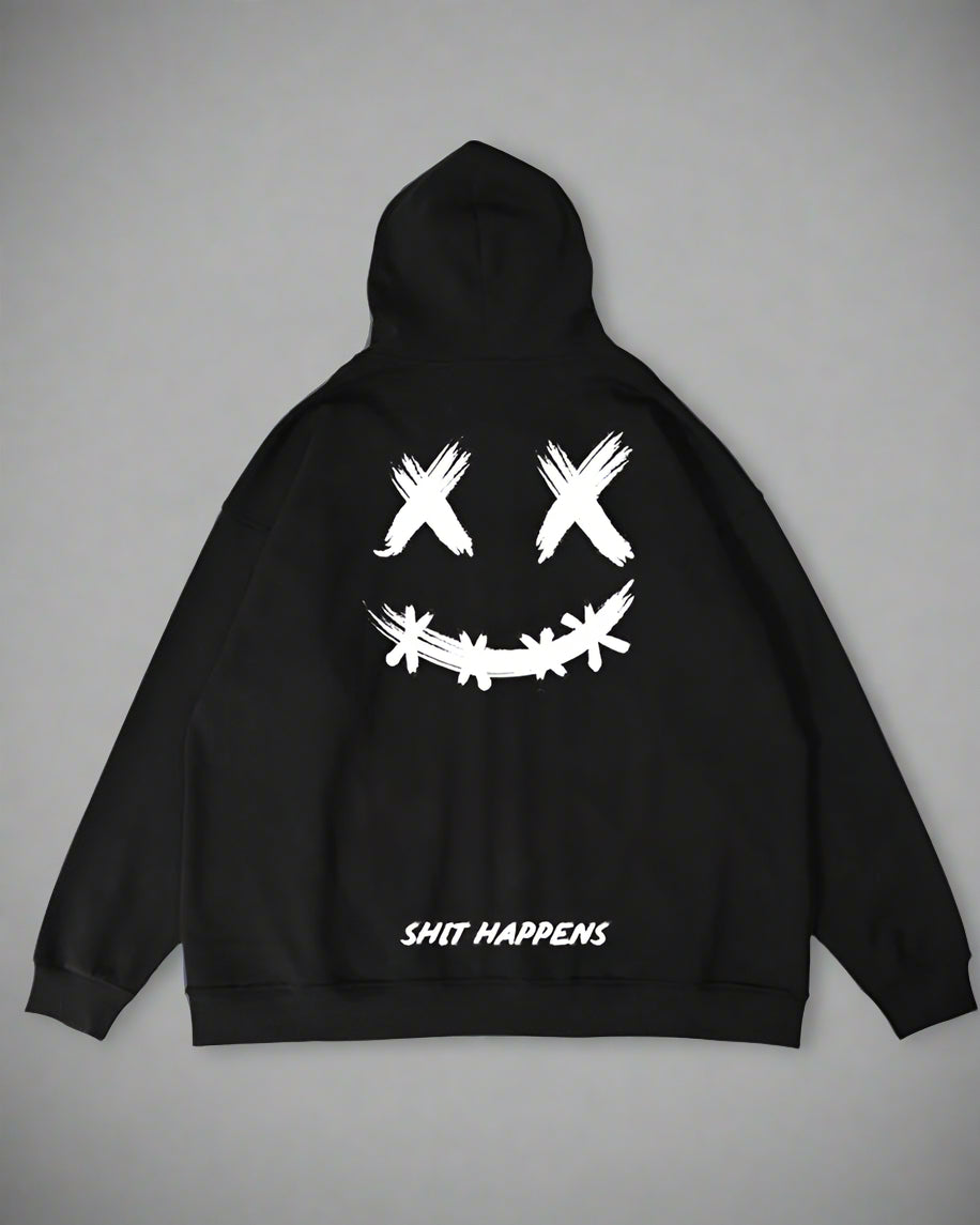 Chill Vibes Smiley Zip Hoodie -  comfortable hoodie - Chill Vibes Smiley Zip Hoodie for Comfort and Style - View 5