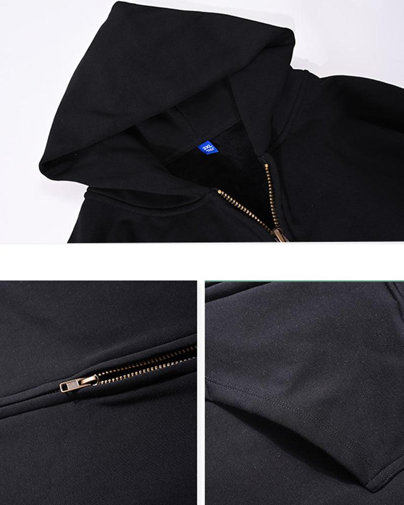 Chill Vibes Smiley Zip Hoodie -  comfortable zip hoodie - Chill Vibes Smiley Zip Hoodie for Comfort and Style - View 6