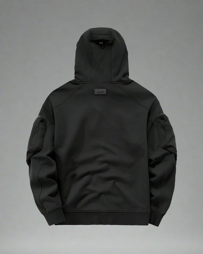 Cold Weather Tactical Mask Hoodie -  black hoodie - Cold Weather Tactical Hoodie with Integrated Mask - View 3