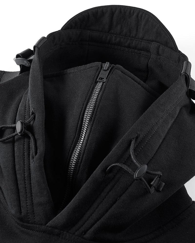 Cold Weather Tactical Mask Hoodie -  chilly days outfit - Cold Weather Tactical Hoodie with Integrated Mask - View 4