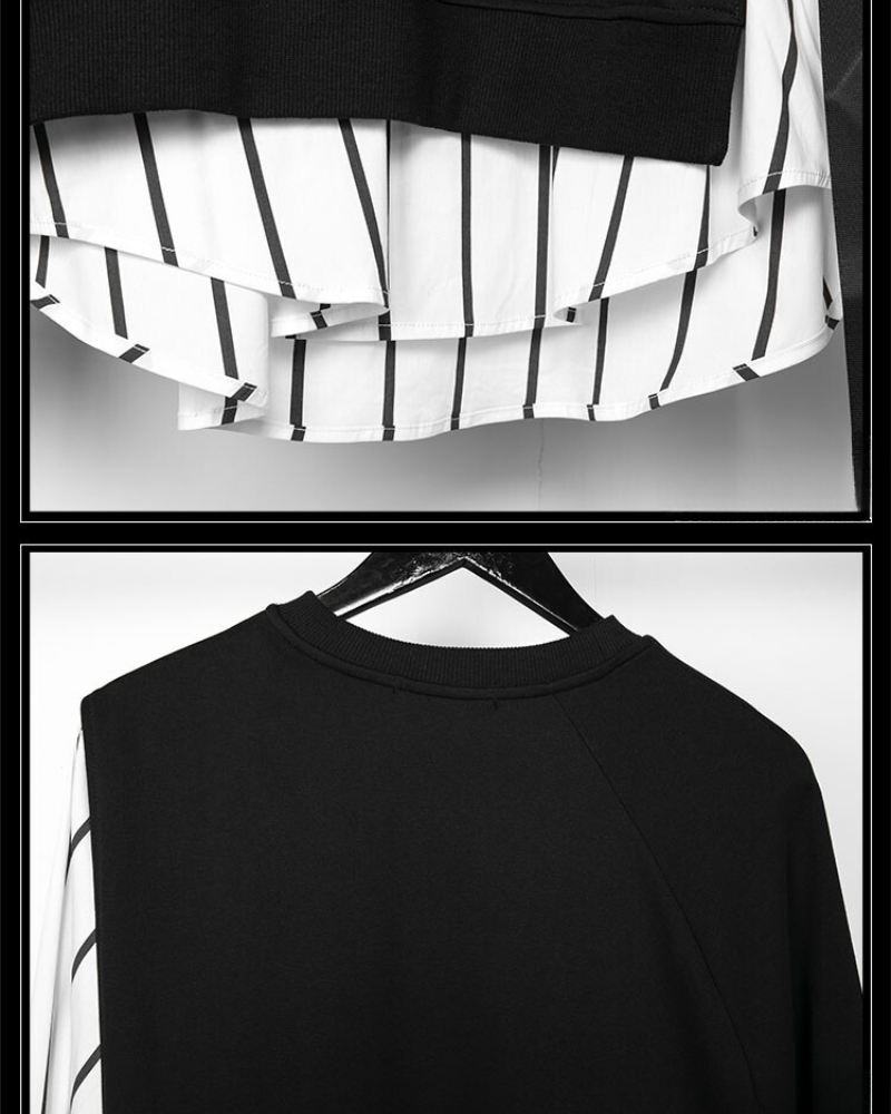Color Block Ribbon Sweatshirt - color block - Color Block Ribbon Sweatshirt for Comfortable Layering - View 10