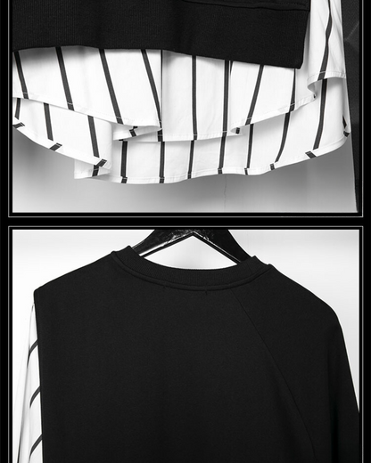 Color Block Ribbon Sweatshirt - color block - Color Block Ribbon Sweatshirt for Comfortable Layering - View 10