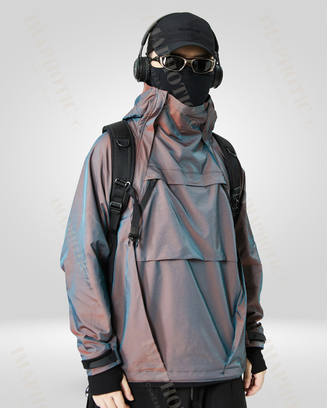 Color-Changing Hooded Windbreaker Jacket -  hooded - Versatile Color-Changing Hooded Windbreaker Jacket - View 3