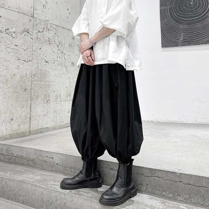 Comfortable Flowing Harem Trousers -  comfortable pants - Comfortable Flowing Harem Trousers for Effortless Style - View 5