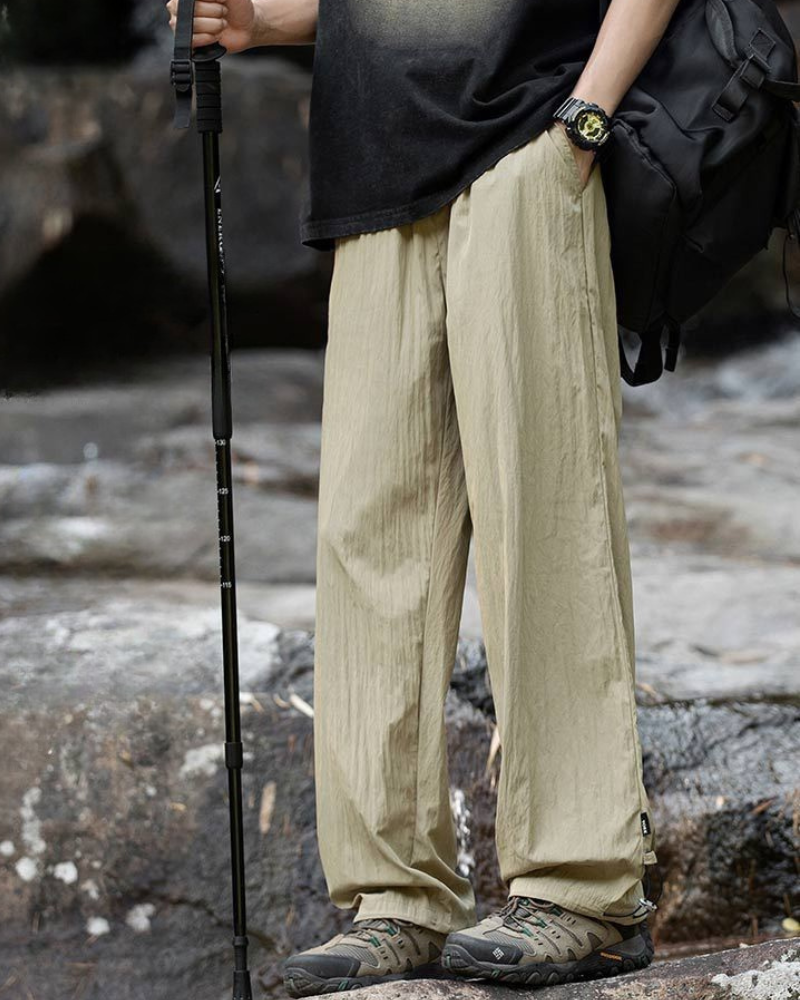 Cool Comfort Pleated Hiking Pants -  ice silk pants - Cool Comfort Pleated Hiking Pants for Outdoor Activities - View 4