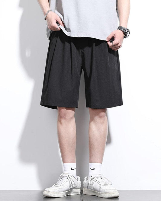 Cool Comfort Tech Shorts - ice silk shorts - Lightweight Techwear Shorts for Stylish Summer Comfort - Main view