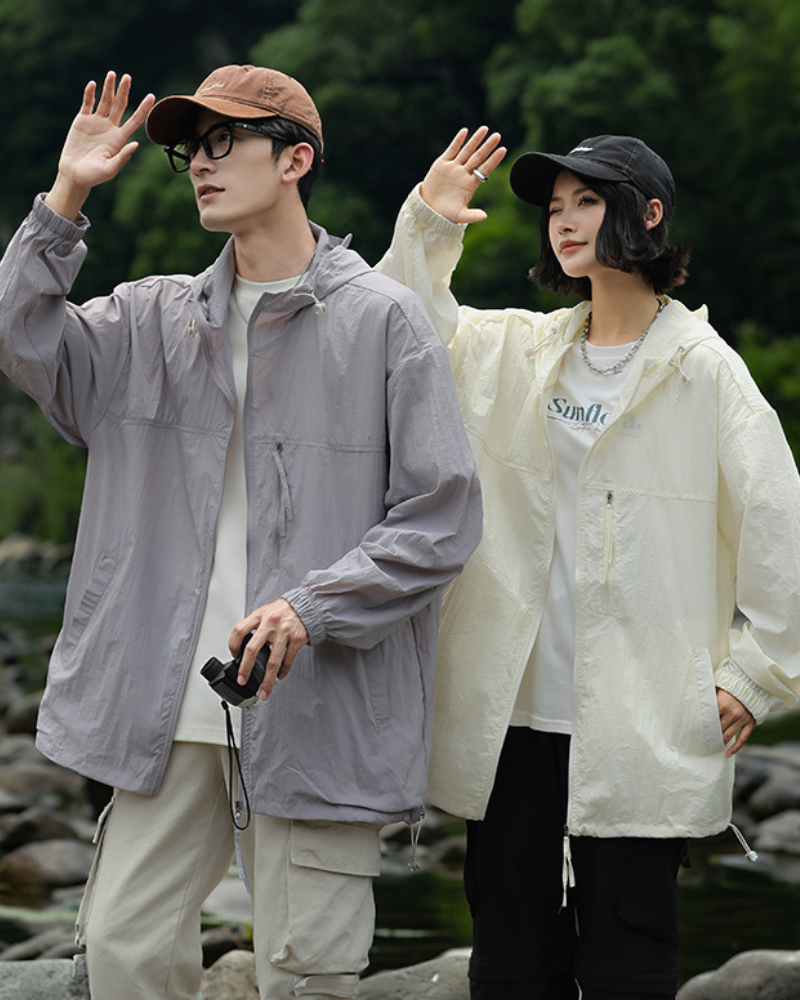 Cool Sun Protection Hiking Jacket - uv protection jacket - Lightweight UV Protection Hiking Jacket for Outdoor Adventures - View 2