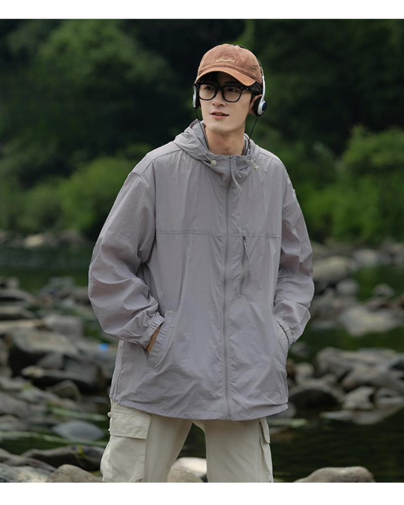 Cool Sun Protection Hiking Jacket -  uv-resistant - Lightweight UV Protection Hiking Jacket for Outdoor Adventures - View 8