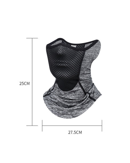 Cooling Reflective Mesh Face Mask -  techwear - Breathable Cooling Reflective Mesh Face Mask for Comfort - View 7