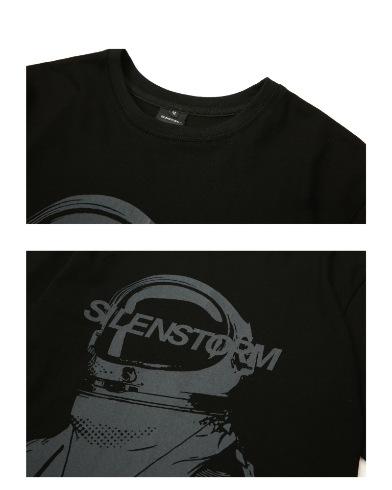 Cosmic Adventure Graphic Tee -  black t-shirt - Cosmic Adventure Graphic Tee for Everyday Comfort - View 4