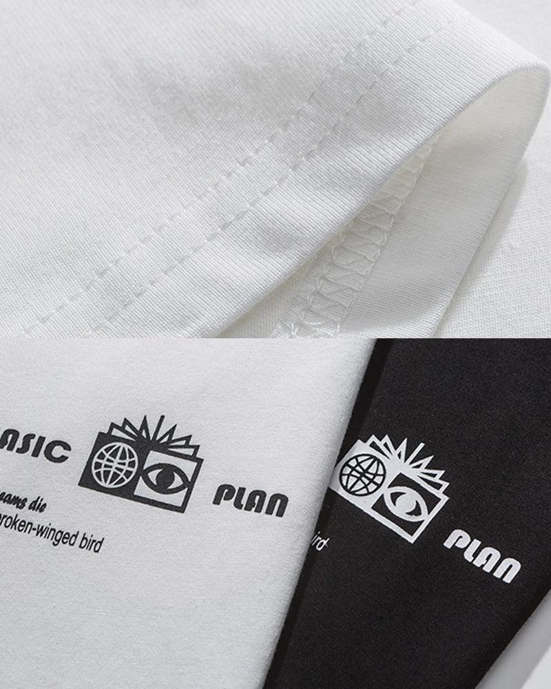 Cosmic Moon Sci-Fi Tee - comfortable techwear - Futuristic Cosmic Moon Urban Techwear T-Shirt - View 15
