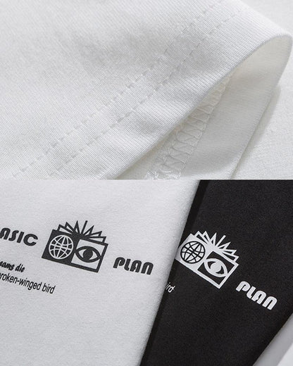 Cosmic Moon Sci-Fi Tee - comfortable techwear - Futuristic Cosmic Moon Urban Techwear T-Shirt - View 15
