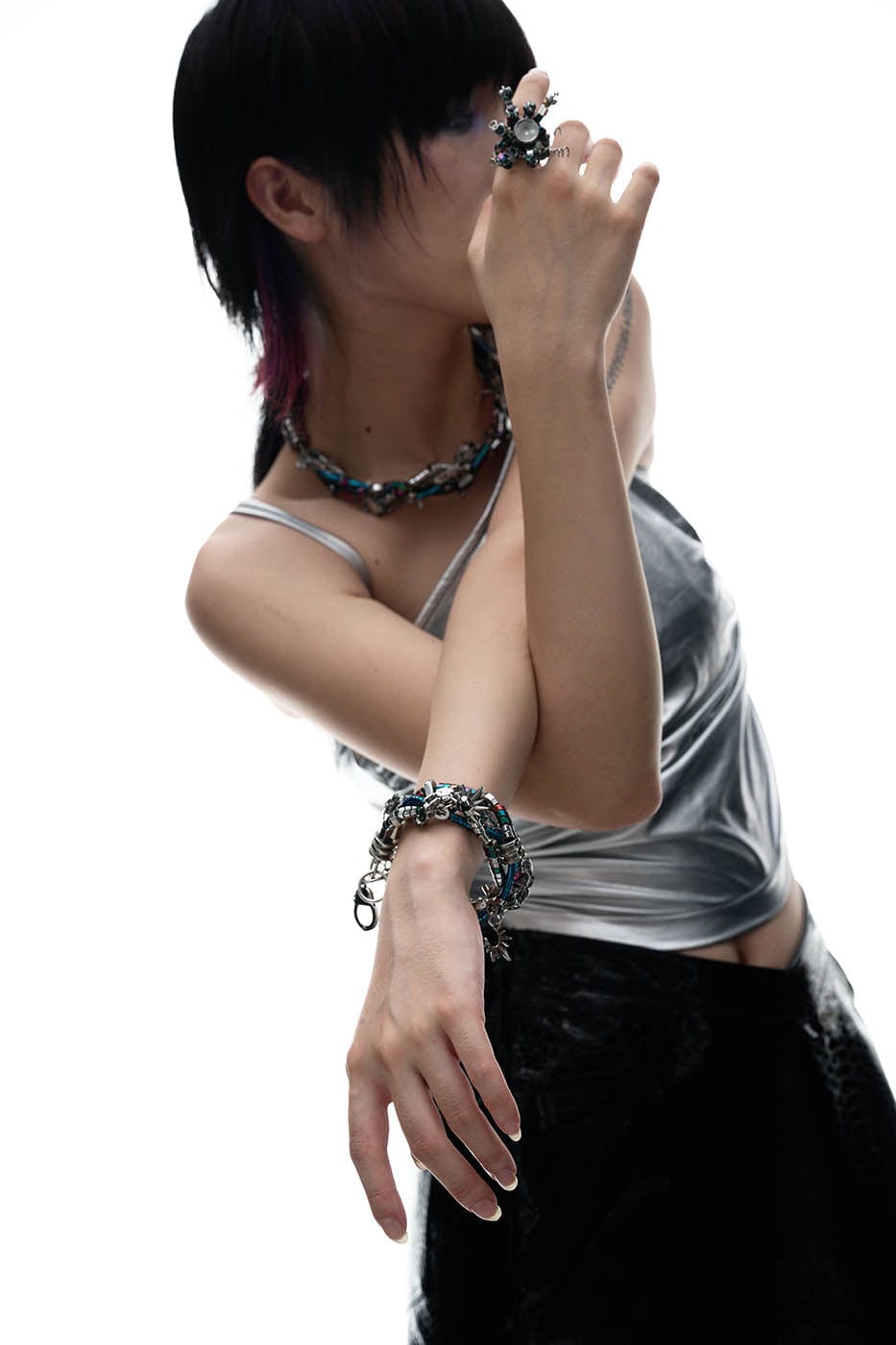 Cosmic Party Countdown Bracelet -  edgy jewelry - Edgy Industrial-Style Metal Countdown Bracelet - View 4