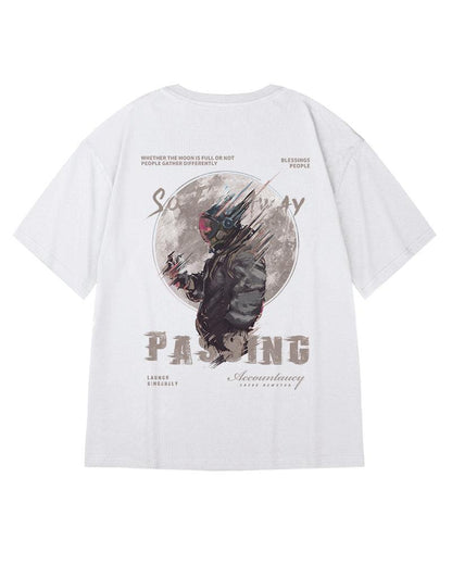 Cosmic Vibes Oversized Tee -  techwear - Cosmic Vibes Oversized Tee for a Modern Look - View 7