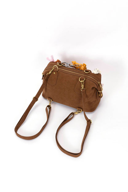 Cozy Animal Charm Shoulder Bag -  animal charm - Charming Cozy Animal Shoulder Bag with Plush Details - View 11