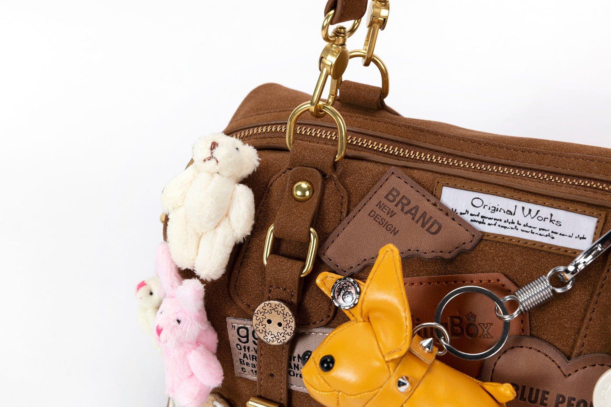 Cozy Animal Charm Shoulder Bag - versatile shoulder bag - Charming Cozy Animal Shoulder Bag with Plush Details - View 16