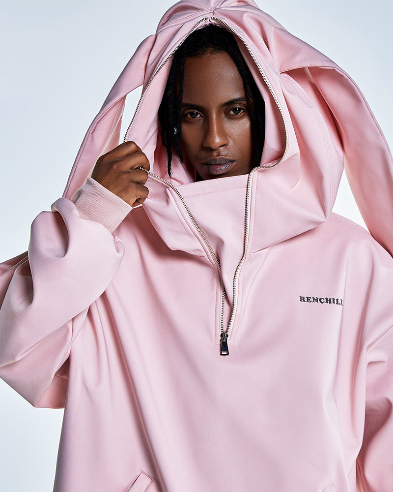 Cozy Bunny Ears Hoodie -  bunny ears - Waterproof Insulated Hoodie with Bunny Ears for Winter - View 14