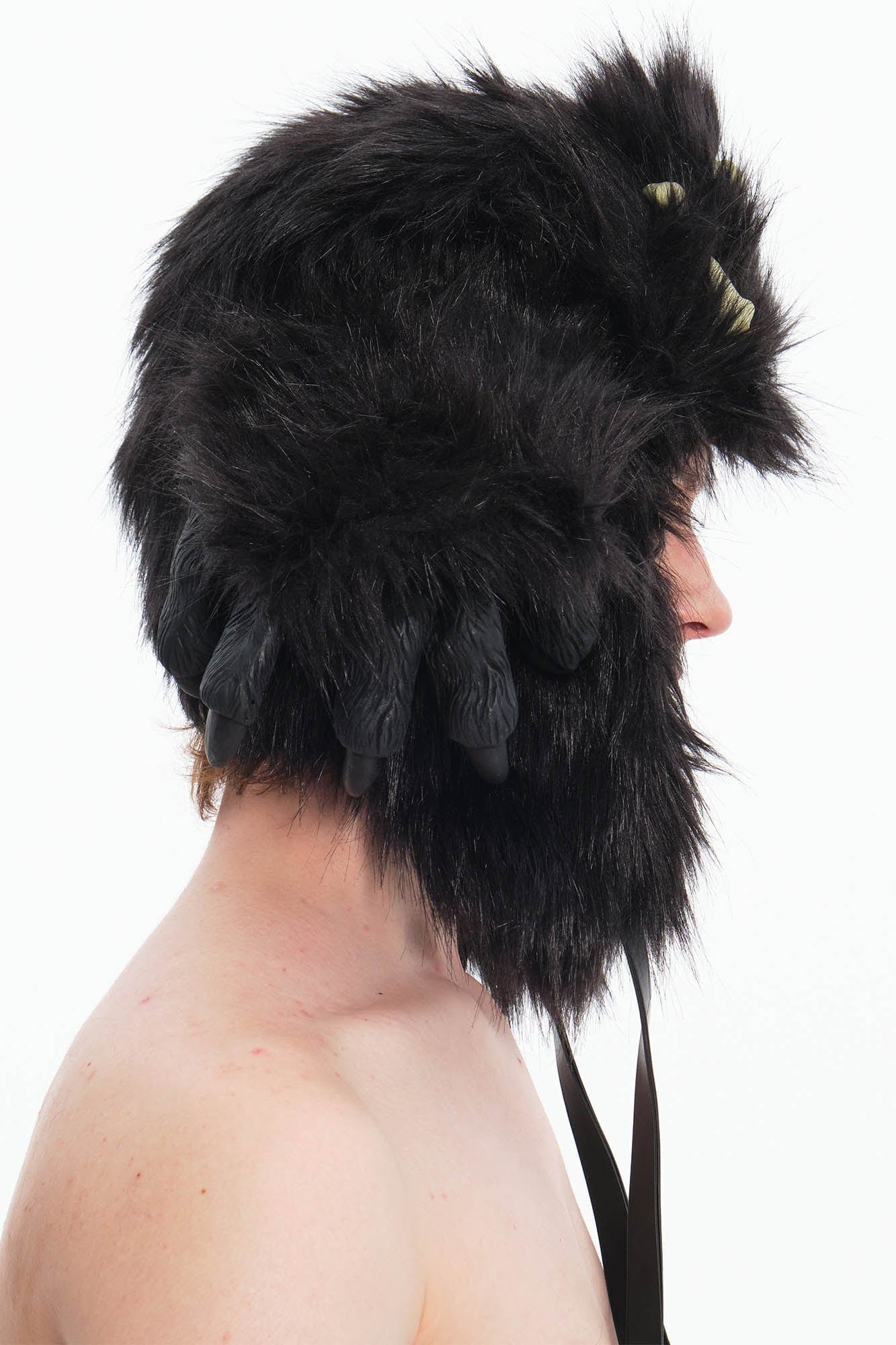 Cozy Claw Faux Fur Hat -  hair accessories - Stylish Faux Fur Winter Hat with Tribal Design - View 6