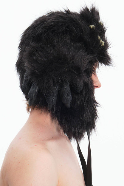 Cozy Claw Faux Fur Hat -  hair accessories - Stylish Faux Fur Winter Hat with Tribal Design - View 6