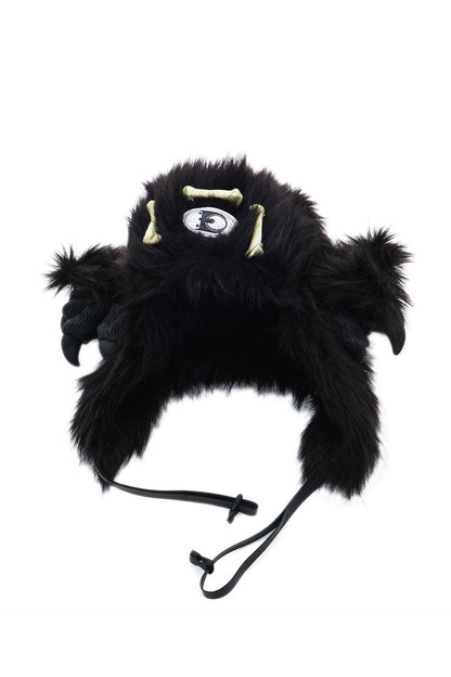 Cozy Claw Faux Fur Hat -  long ear flaps - Stylish Faux Fur Winter Hat with Tribal Design - View 7