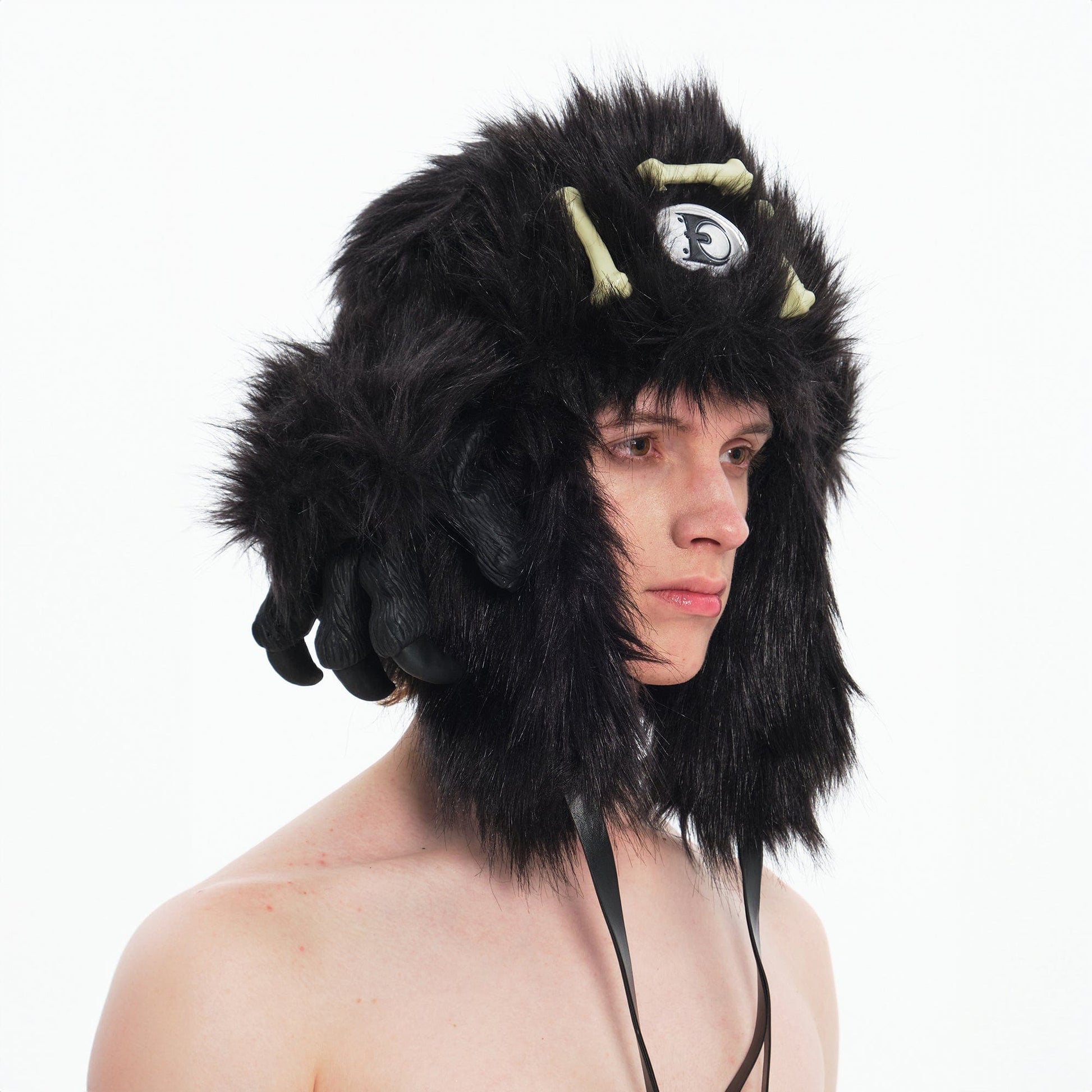 Cozy Claw Faux Fur Hat - warm winter accessories - Stylish Faux Fur Winter Hat with Tribal Design - View 2