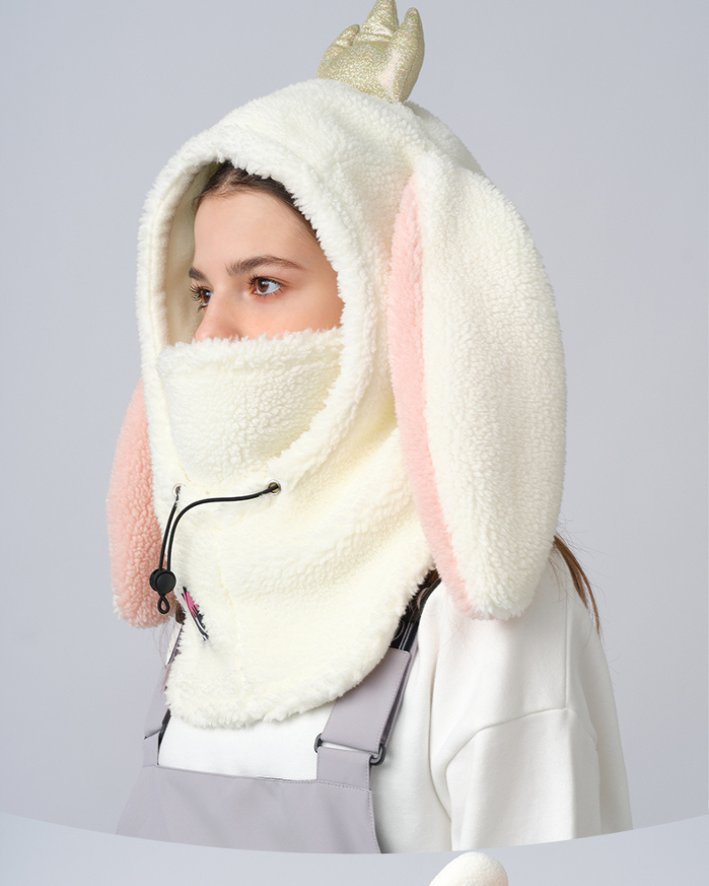 Cozy & Cute Unisex Ski Mask - fluffy outdoor face mask - Cozy Unisex Ski Mask for Comfort and Style - View 8