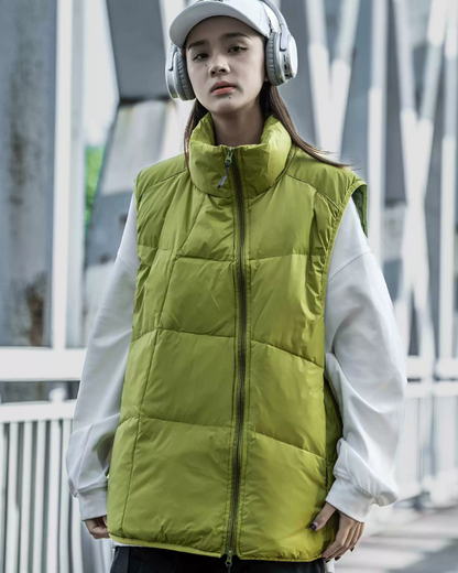 Cozy Diagonal Zipper Winter Vest -  durable winter wear - Cozy Diagonal Zipper Winter Vest for Comfortable Layering - View 6