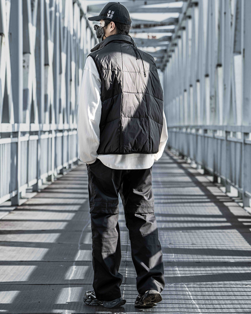 Cozy Diagonal Zipper Winter Vest - winter puffer vest - Cozy Diagonal Zipper Winter Vest for Comfortable Layering - View 11