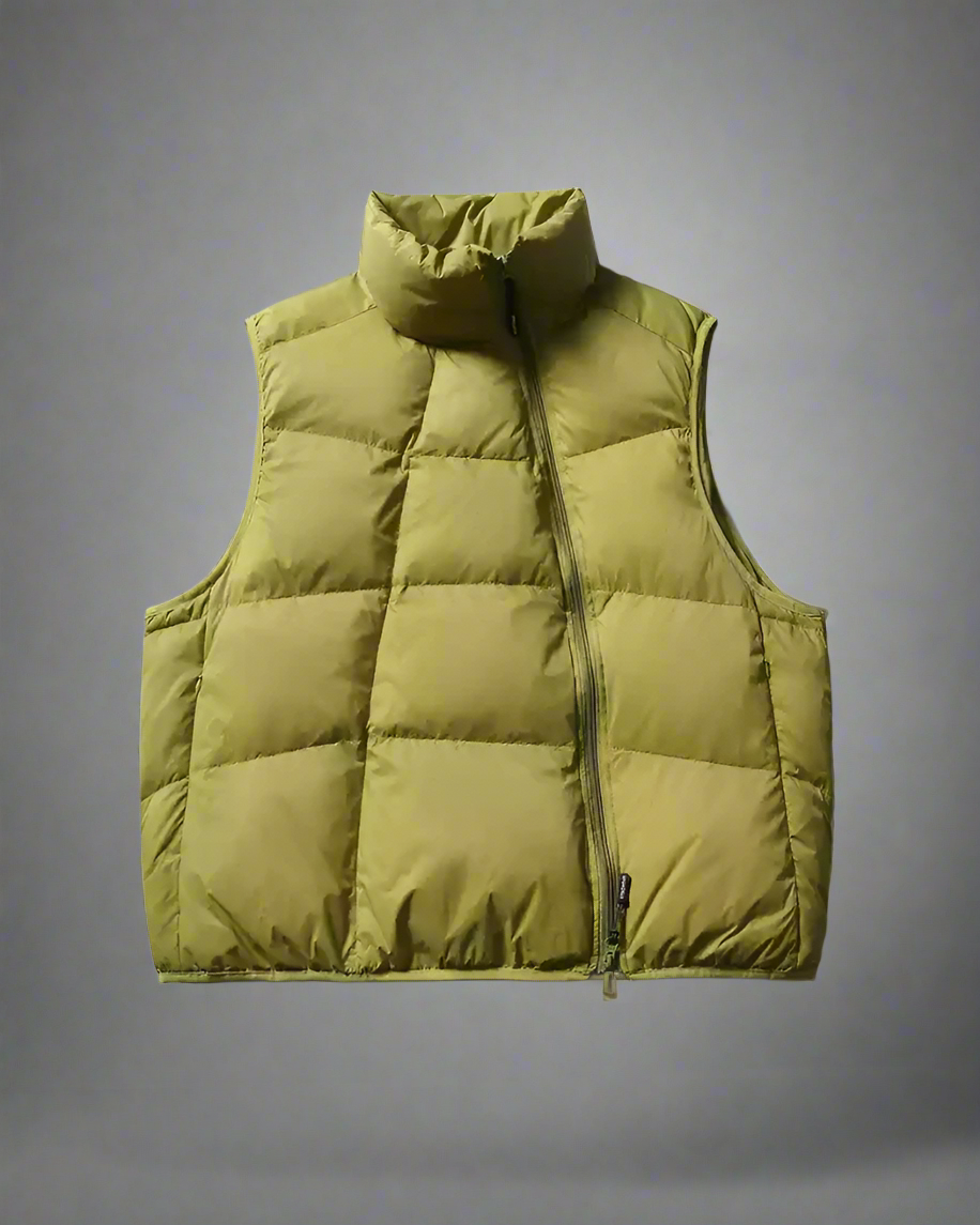 Cozy Diagonal Zipper Winter Vest - winter techwear - Cozy Diagonal Zipper Winter Vest for Comfortable Layering - View 2