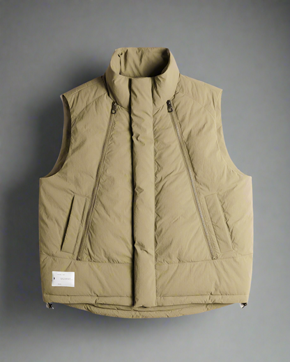 Cozy Double Zipper Cotton Vest - vest - Stylish Double Zipper Cotton Vest for Winter Comfort - View 2