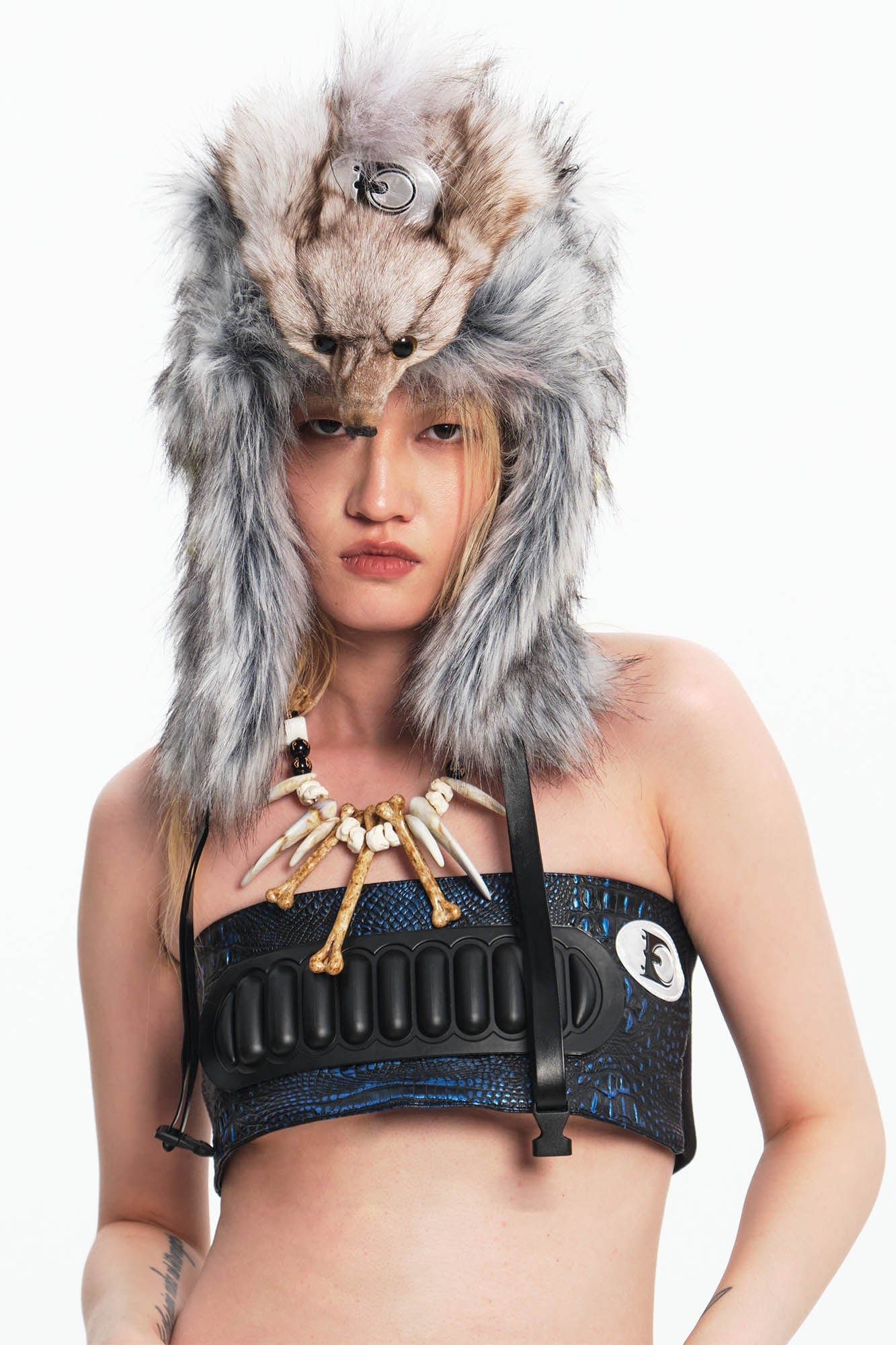 Cozy Fox Fur Trapper Hat -  eco-friendly faux fur hat - Warm Faux Fox Fur Trapper Hat for Winter Style - View 4