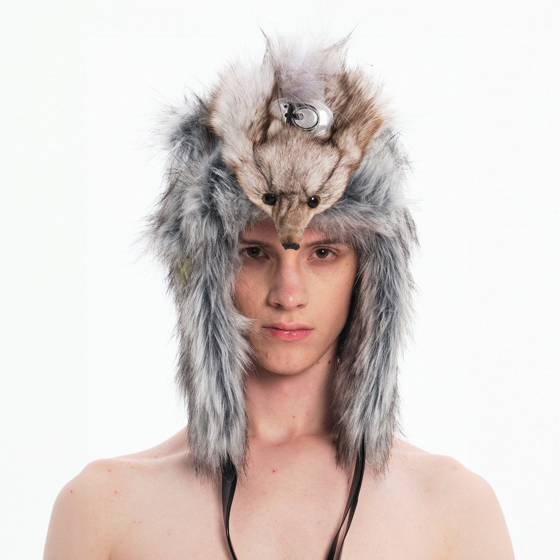 Cozy Fox Fur Trapper Hat - trapper hat - Warm Faux Fox Fur Trapper Hat for Winter Style - Main view