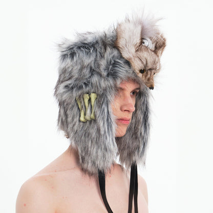 Cozy Fox Fur Trapper Hat - winter techwear - Warm Faux Fox Fur Trapper Hat for Winter Style - View 3