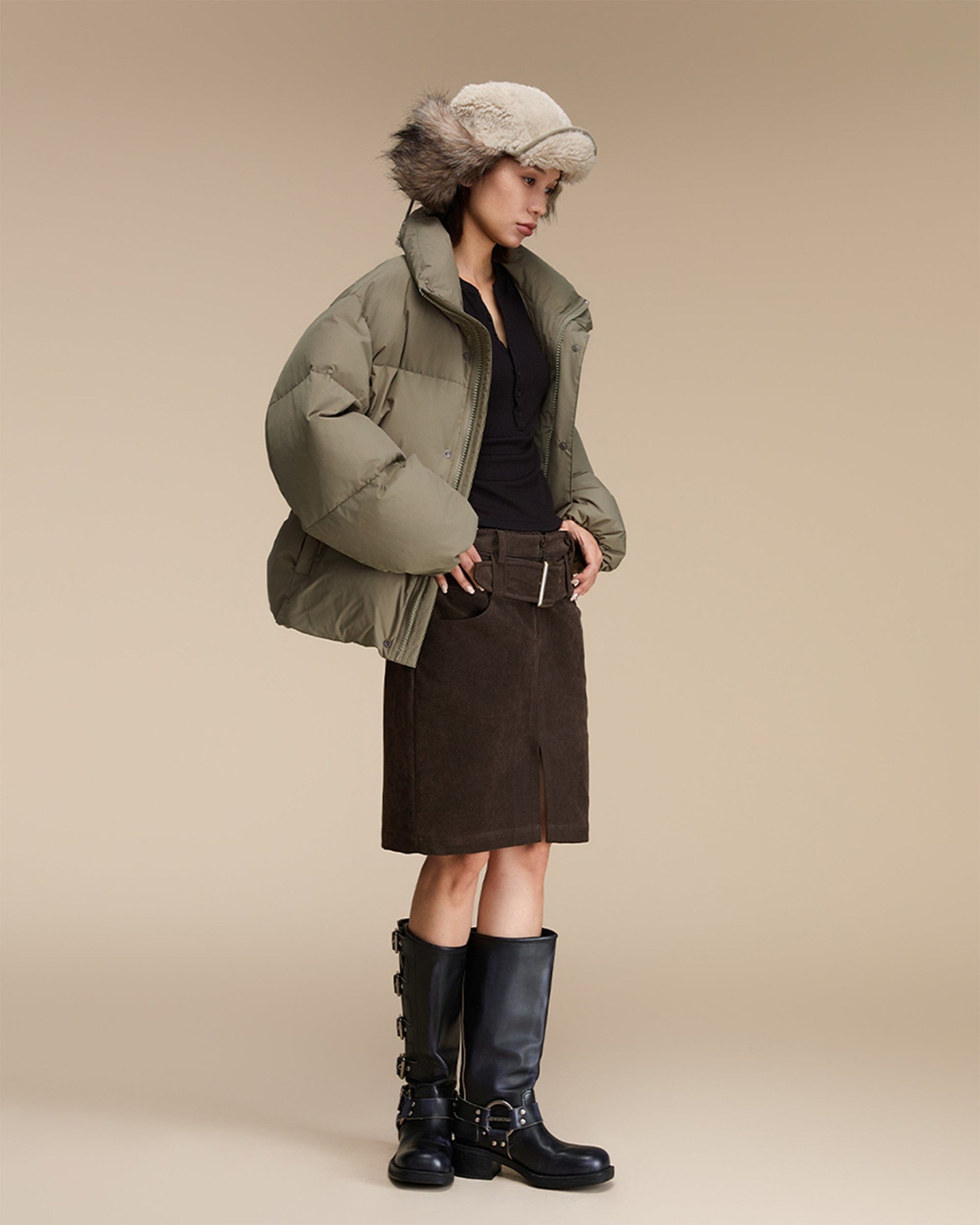 Cozy Fuzzy Trapper Hat -  fuzzy hat - Warm Fuzzy Trapper Hat for Cold Weather Comfort - View 5