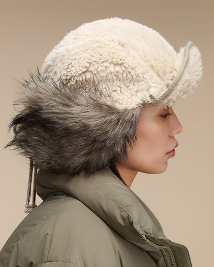 Cozy Fuzzy Trapper Hat -  stylish ear protection hat - Warm Fuzzy Trapper Hat for Cold Weather Comfort - View 7