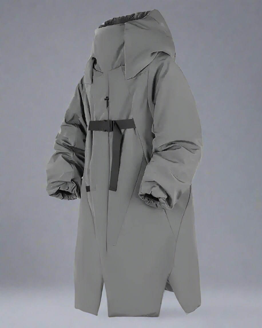 Cozy Irregular Long Winter Coat -  irregular coat - Cozy Irregular Long Winter Coat for Stylish Warmth - View 6