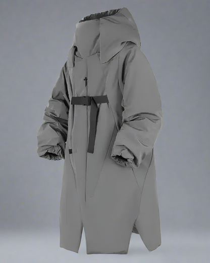Cozy Irregular Long Winter Coat -  irregular coat - Cozy Irregular Long Winter Coat for Stylish Warmth - View 6