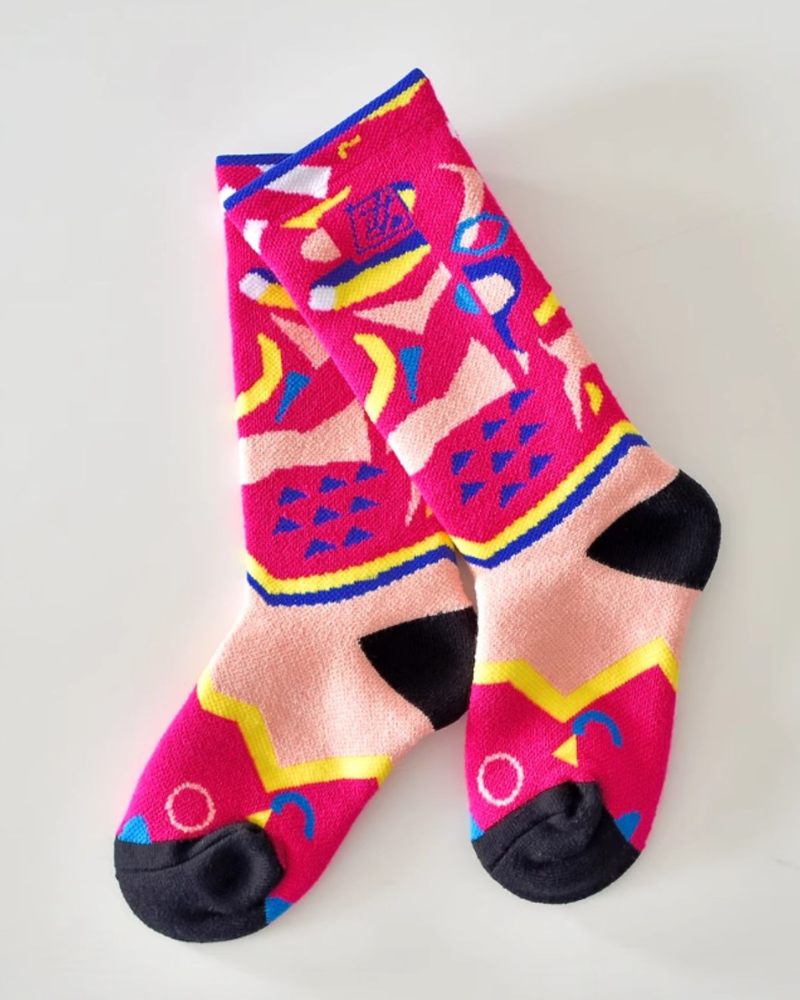 Cozy Kids' Long Ski Socks -  comfortable winter socks - Comfortable Kids' Ski Socks for Winter Play - View 5