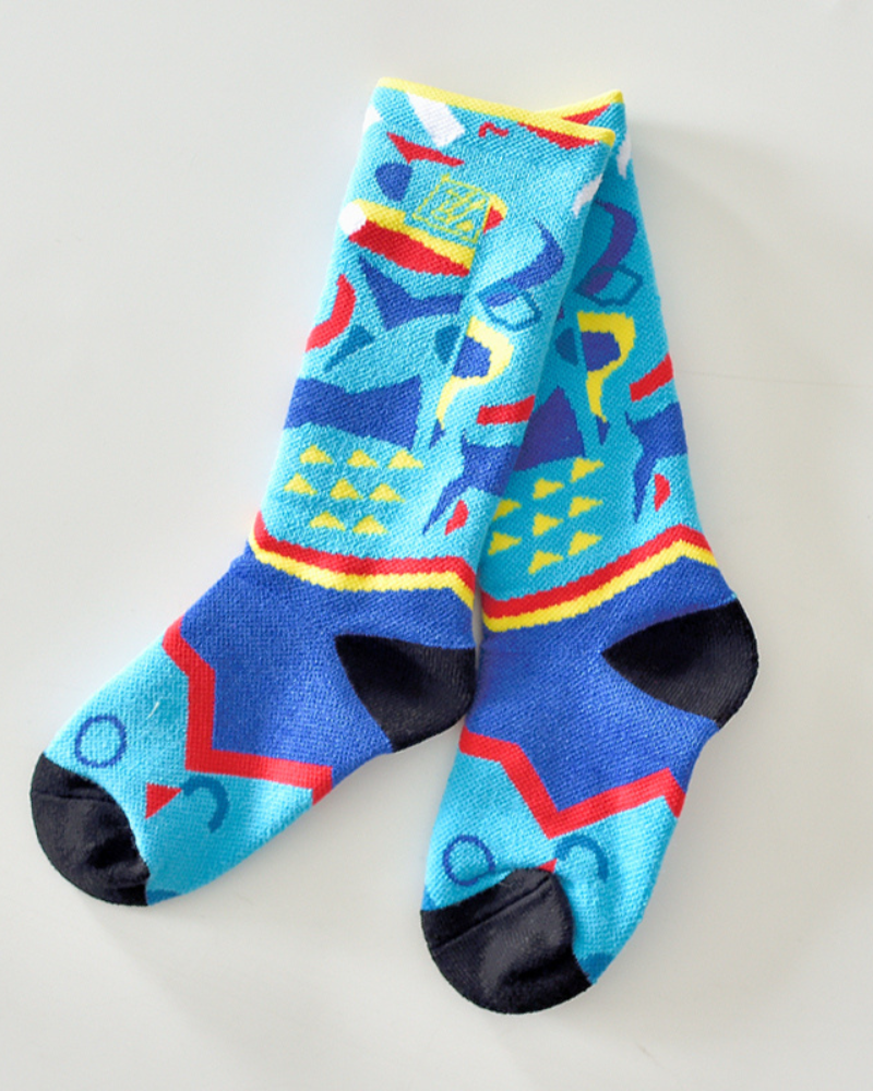 Cozy Kids' Long Ski Socks - winter techwear - Comfortable Kids' Ski Socks for Winter Play - View 4
