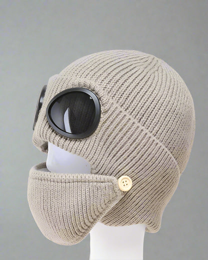 Cozy Knit Ski Mask & Beanie -  beanie - Versatile Cozy Knit Ski Mask and Beanie for Winter - View 3