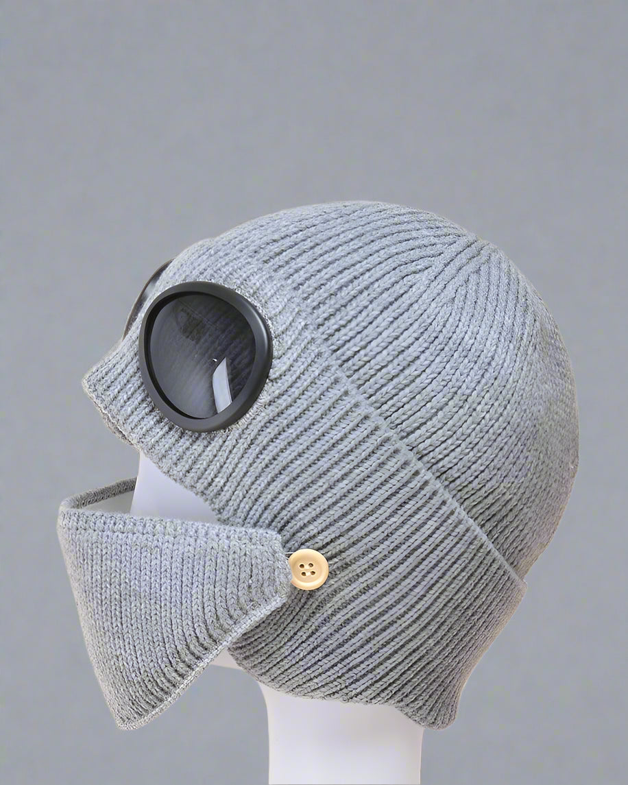 Cozy Knit Ski Mask & Beanie - techwear accessories - Versatile Cozy Knit Ski Mask and Beanie for Winter - View 2