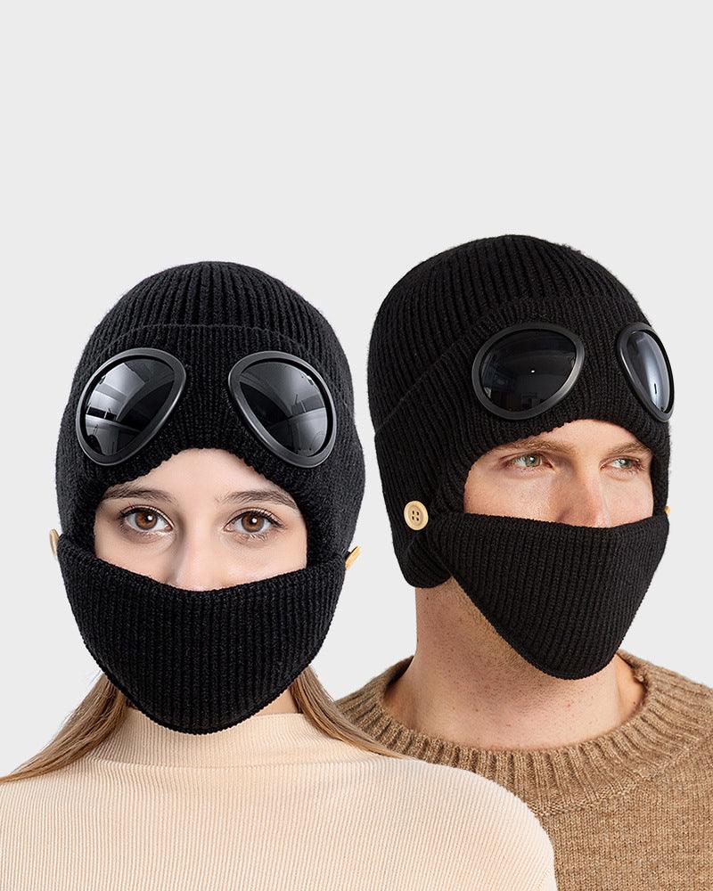 Cozy Knit Ski Mask & Beanie -  techwear - Versatile Cozy Knit Ski Mask and Beanie for Winter - View 4