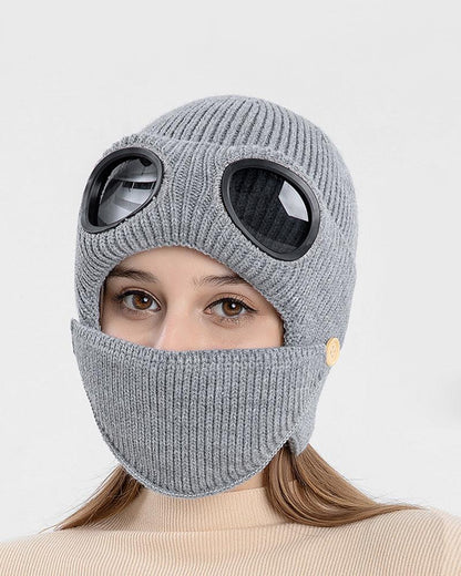 Cozy Knit Ski Mask & Beanie -  versatile ski mask - Versatile Cozy Knit Ski Mask and Beanie for Winter - View 5