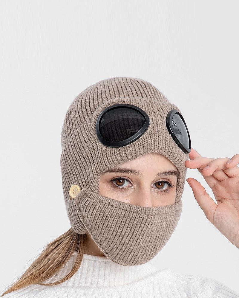 Cozy Knit Ski Mask & Beanie -  winter accessories - Versatile Cozy Knit Ski Mask and Beanie for Winter - View 6