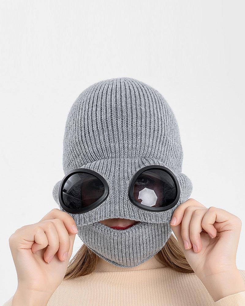 Cozy Knit Ski Mask & Beanie -  winter techwear - Versatile Cozy Knit Ski Mask and Beanie for Winter - View 7