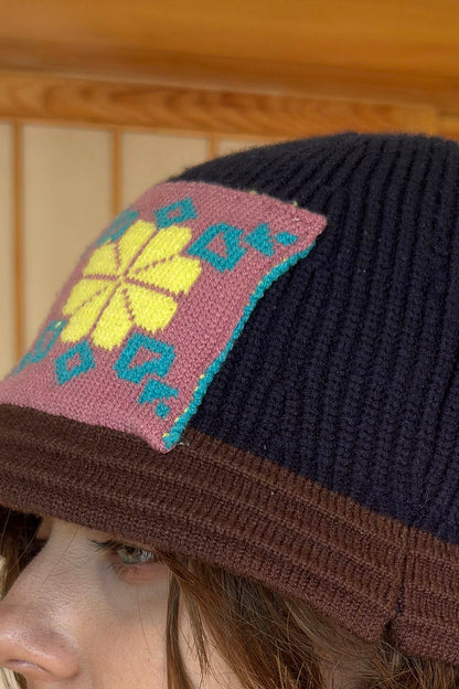 Cozy Knitted Edelweiss Bucket Hat - bucket hat - Comfortable Knitted Bucket Hat for All Seasons - View 8
