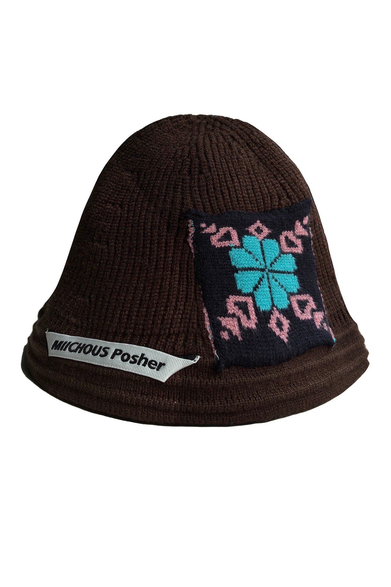 Cozy Knitted Edelweiss Bucket Hat -  decorative flower patch hat - Comfortable Knitted Bucket Hat for All Seasons - View 11