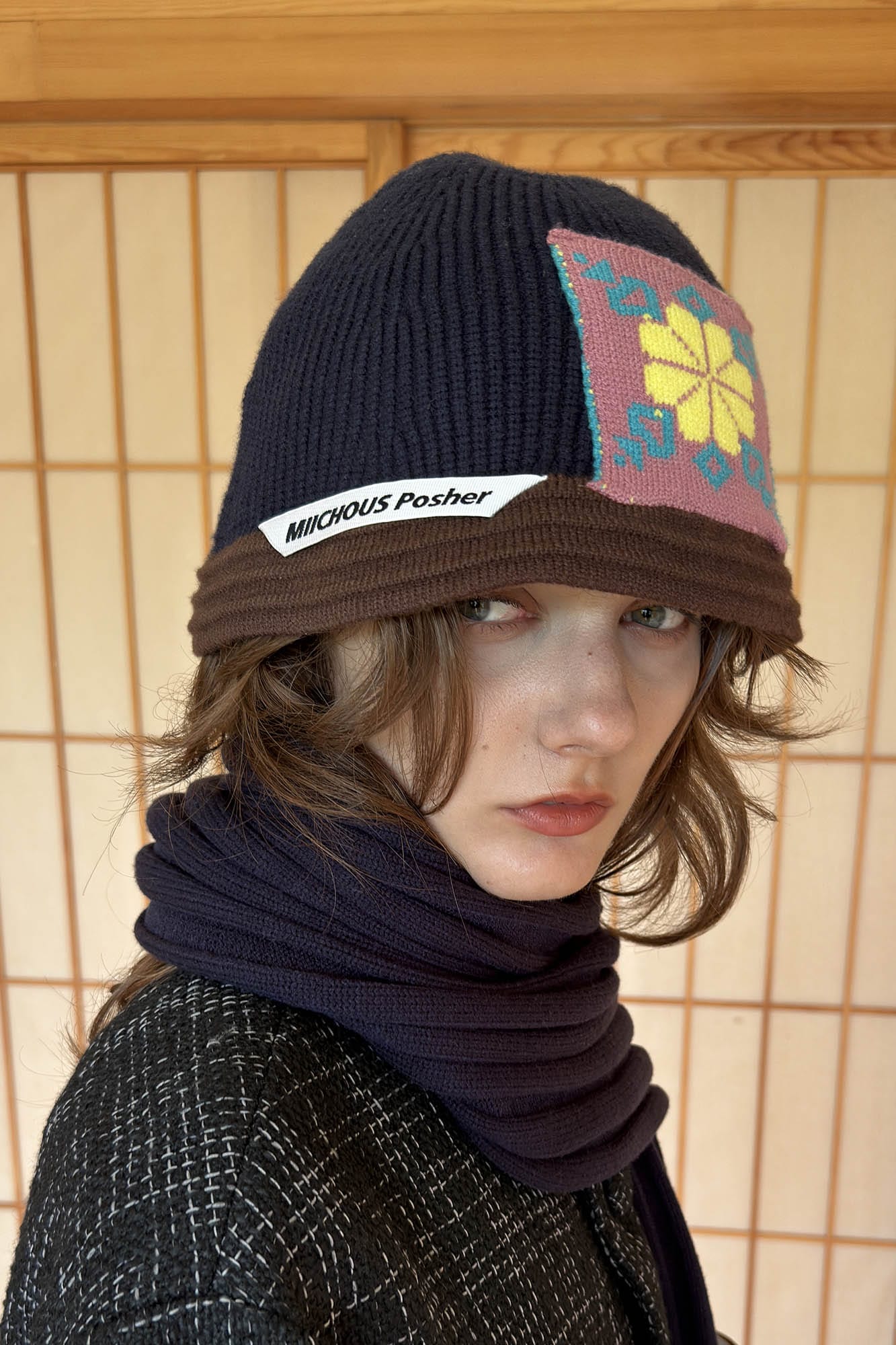 Cozy Knitted Edelweiss Bucket Hat -  fisherman hat - Comfortable Knitted Bucket Hat for All Seasons - View 5