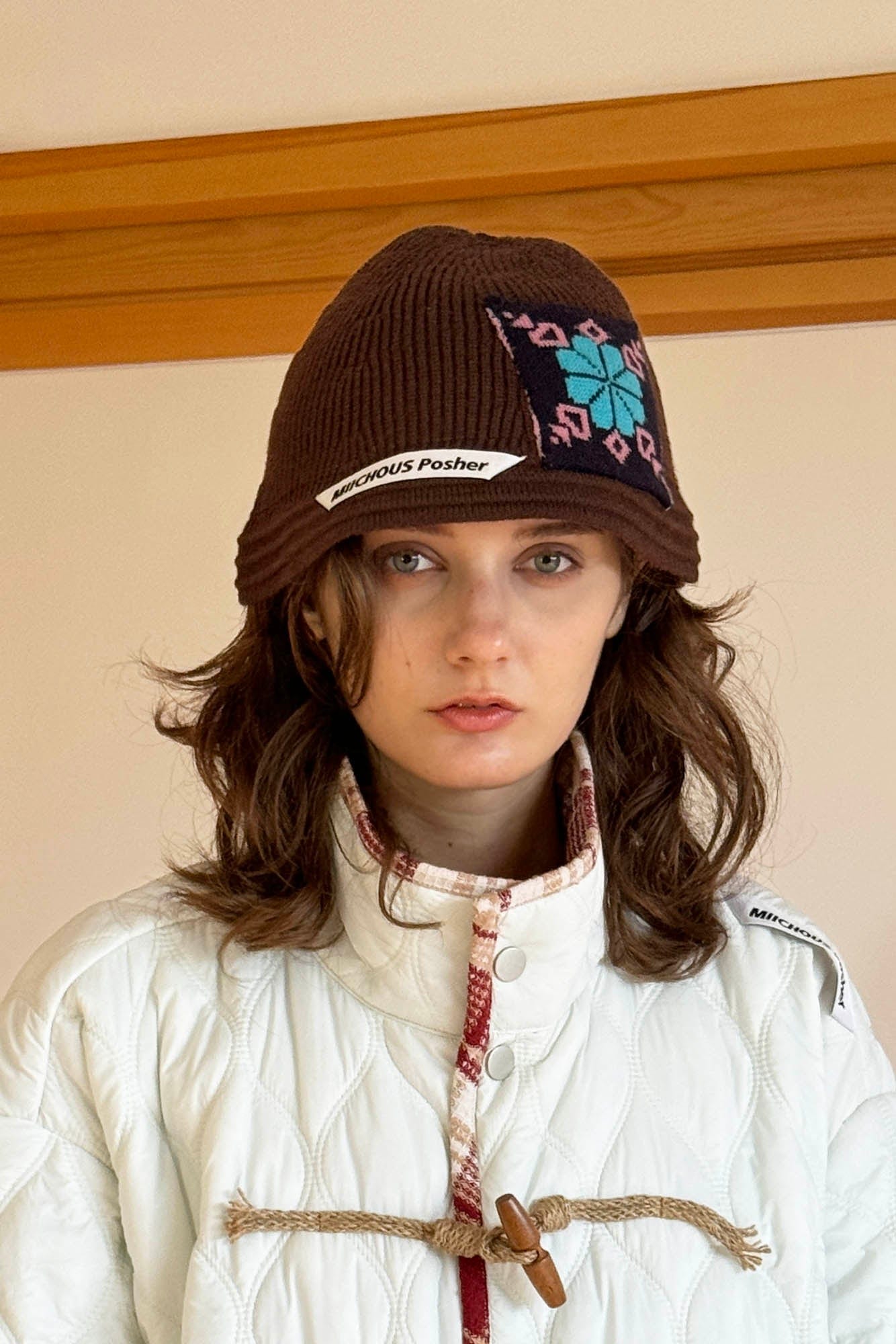 Cozy Knitted Edelweiss Bucket Hat -  knitted hat - Comfortable Knitted Bucket Hat for All Seasons - View 6