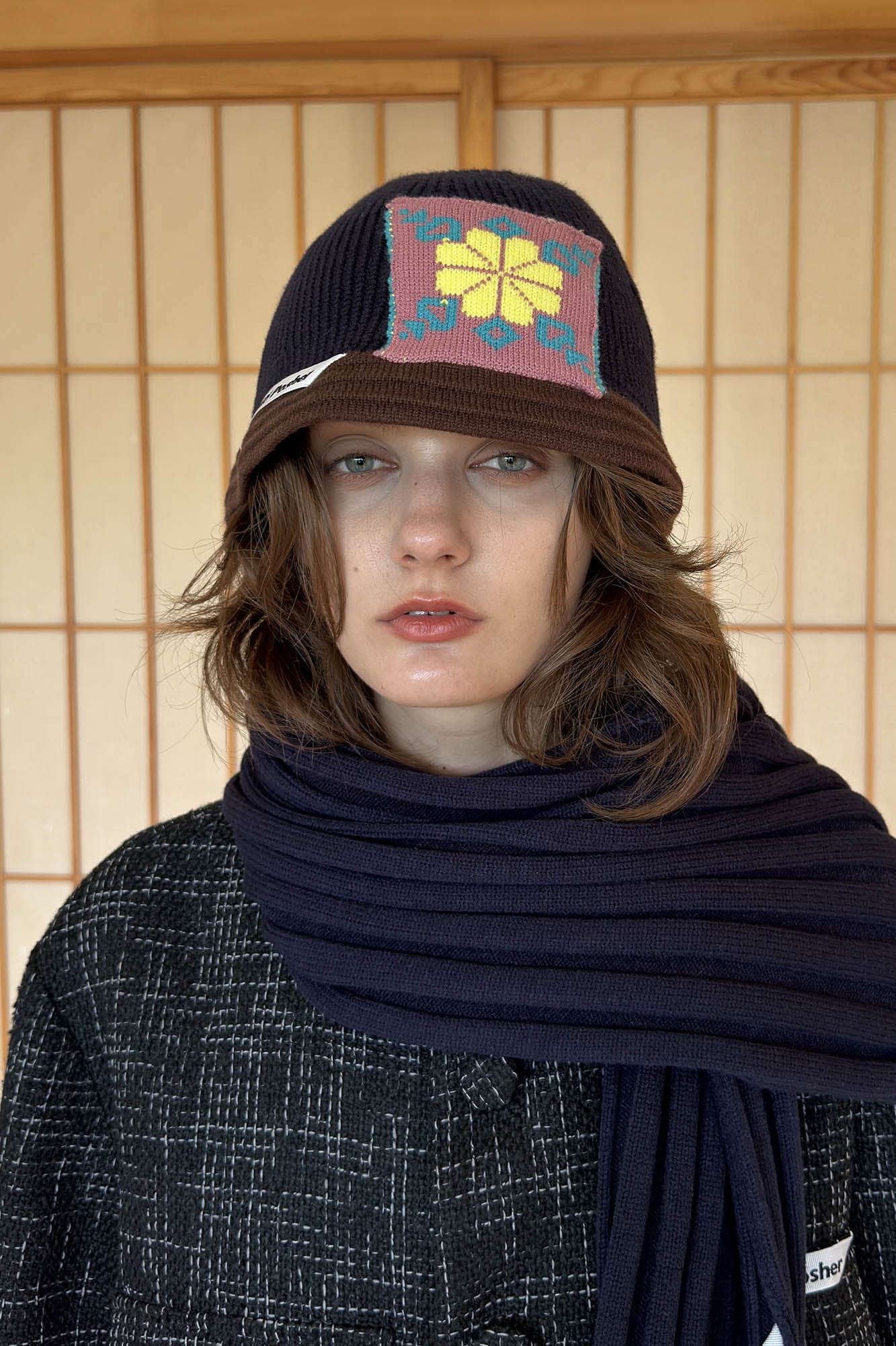 Cozy Knitted Edelweiss Bucket Hat -  warm and comfortable hat - Comfortable Knitted Bucket Hat for All Seasons - View 7
